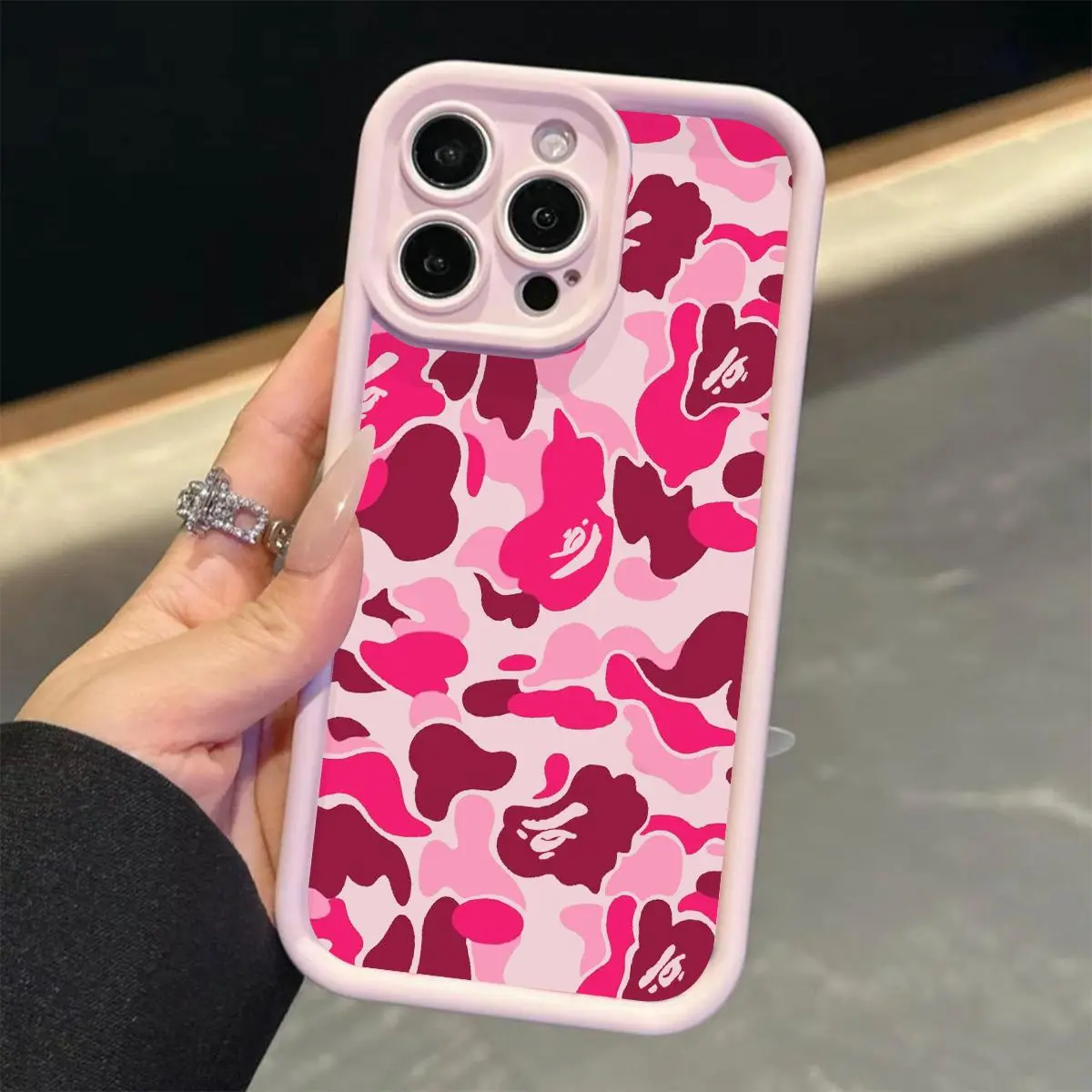 Fashion Camo Pattern Phone Case, Durable Phone Protective Cover, Phone Accessories Compatible with iPhone 17 16 15 14 13 12 11 Pro Max Plus XS Max X