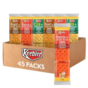Keebler Sandwich Crackers, Single Serve Snack Crackers