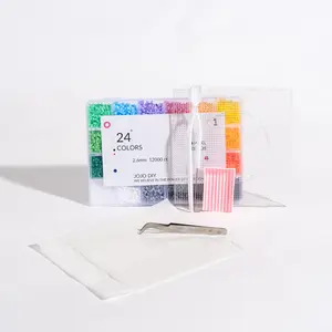 24 Color 12000ct Fuse Beads & Tool Set Perler Beads DIY Beads Including the upgrade toolkit Tweezers Bead need Bead scoopl Ironing paper