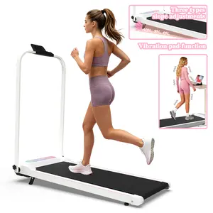 [Fahuac] Folding Treadmill, 300LBS 2 in 1 Under Desk Treadmill for Home/Office, 2.5HP Treadmills with Remote Control, LED Display