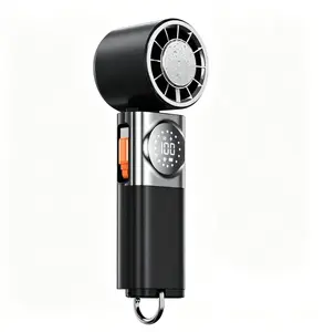 AeroJet Portable Turbo Fan & Power Bank - 3600mAh Handheld Fan with LED Display