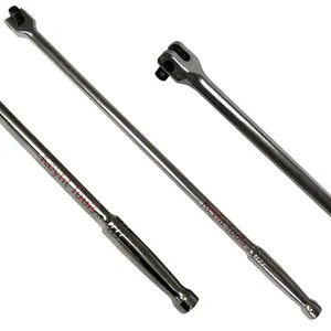 Keyfit Tools Breaker Bar 1/2 Inch Drive 24" Long Premium Extra Heavy Duty Chrome Vanadium Heat Treated And Tempered For Maximum Strength. Cheater Bar Torque Wrench Extension