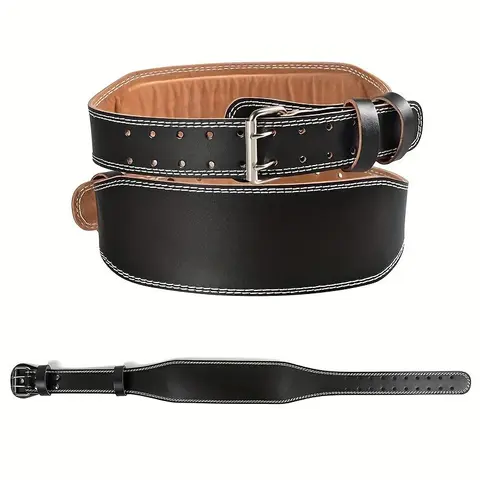 Weight Lifting Belt, Weightlifting Belt, Leather Weightlifting Belt, Gym Fitness Squats Belt, Back Support for Powerlifting, Cross Training, Workout, Strength Training Accessory, Gym Stuff, Sports & Outdoor Accessories