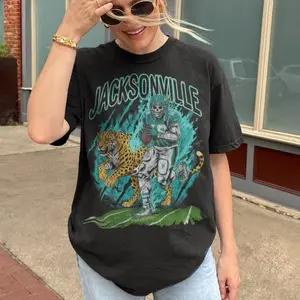 Jacksonville Football T-Shirt, Vintage Jaguars Football Graphic Tee, Sunday Game Day Shirt, Fan Apparel