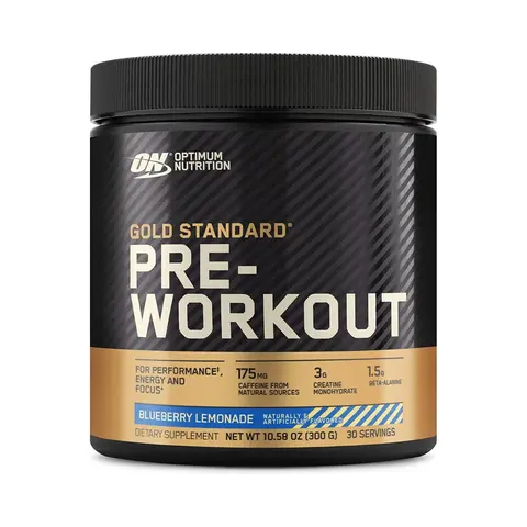 Optimum Nutrition Gold Standard Pre-Workout Powder, Adult Training Supplement - 3g Creatine Monohydrate, 175mg Natural Caffeine for Energy, Beta-Alanine, Gluten-Free Gym Performance Support (Fruit Punch)