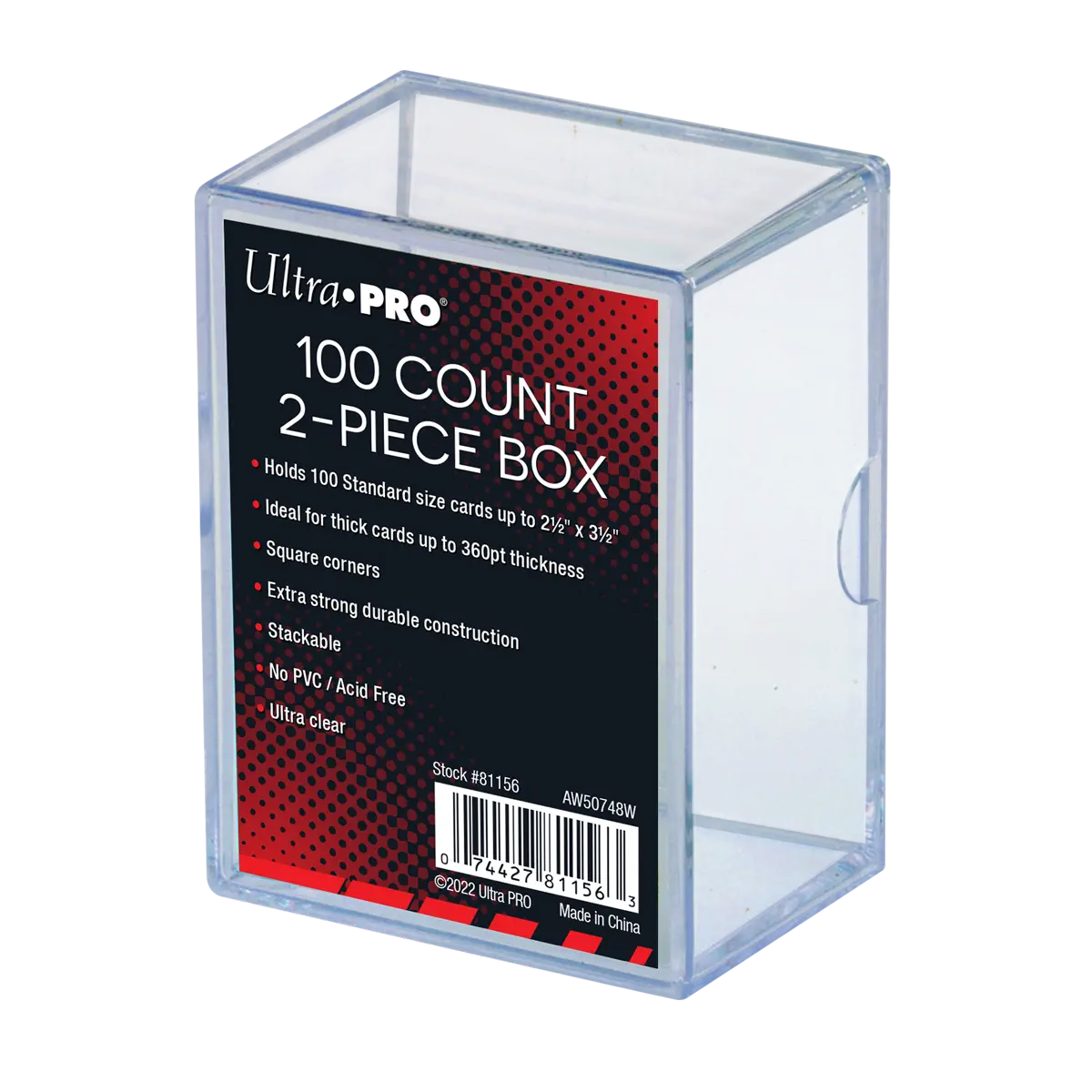 Ultra Pro 2-Piece Slide Box - 100ct