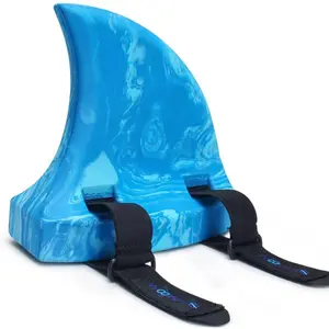 EVA Shark Fin Back Float Safety Swimming Trainer with Adjustable Belts, Swim Floaties for Sport Pool Swimming Lessons