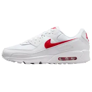 Men's Nike Air Max 90 White/University Red-White (DM0029 120)