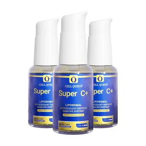 Cell Queue Super C+ Liposomal Vitamin C 1000mg Liquid Supplement - Supports Immune System, Collagen Boost & Healthy Aging, Antioxidant, Vegetarian, Non-GMO