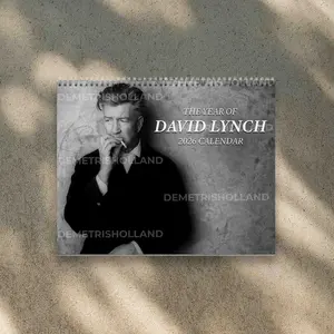 A Year Of David Lynch 2026 Wall Calendar, David Lynch 2026 Wall Calendar, Must Have Gift For Fans 2026 David Lynch Wall Calendar, Gift for fans