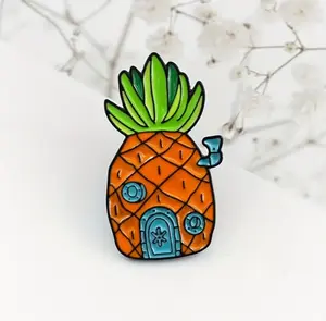 Pineapple House Metal Pin Badge Brooch for Clothes, Backpack, Hat, best gift Idea