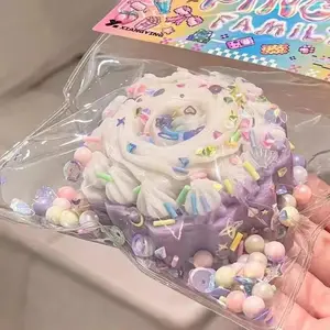 Taba Squishy Cake Doughnut Stress Relief Toy Sensory Fidget Toys for Kids Adults Slow Rebound Anxiety Relaxation Squeeze Toys