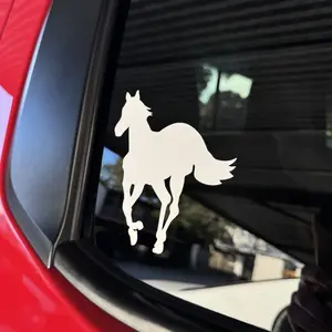 White Pony decal 5 inches tall weatherproof