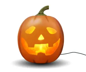 ANIMAT3D Jabberin' Jack Motion Sensor 12 Inch XL Talking Animated Pumpkin with Built-in Video Projector Speaker & 80 Minutes of Content for Halloween Party Decoration Supplies