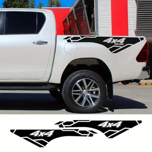 2 PCS/SHEET Car stickers, 4X4 creative decorative stickers, suitable for FOR pickup truck tailgate body stickers for personalized car decals