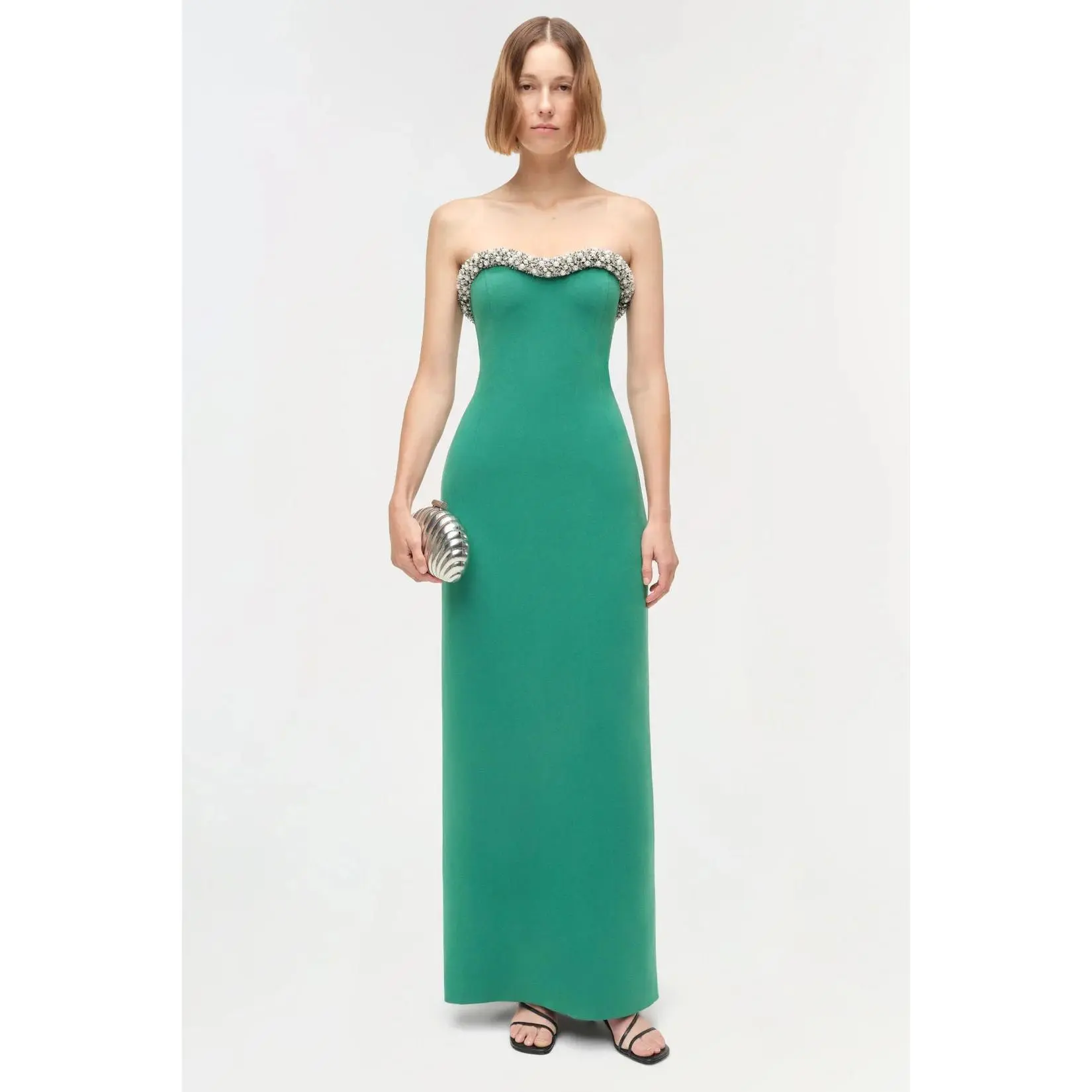 Riona Bustier Gown Kelly Green