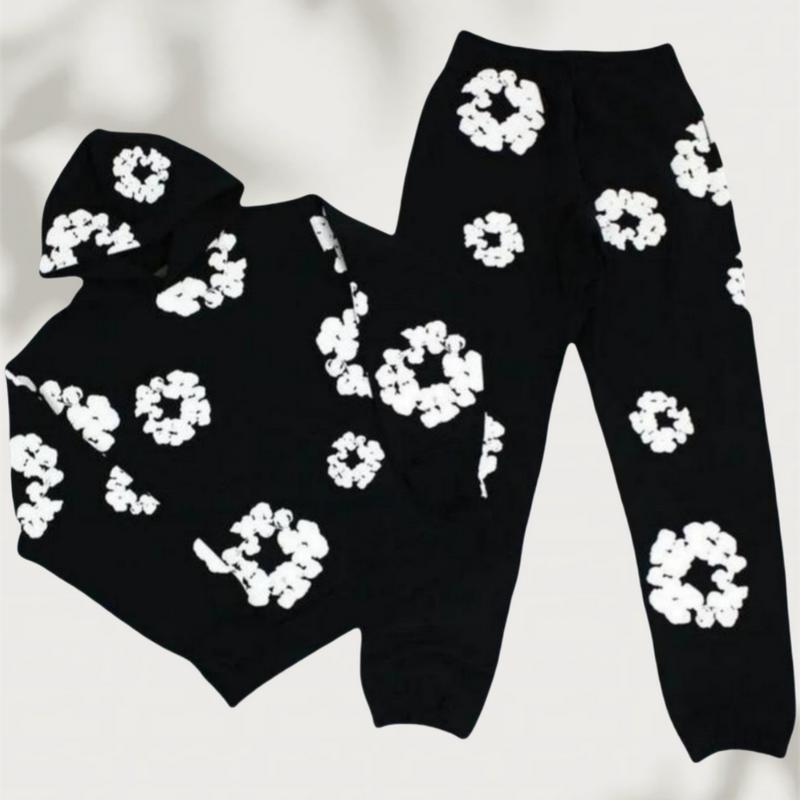 streetwear Essentials Hoodie Set| Athleisure Hoodie Duo| Foam Print & Breathable Fabric for Outdoor Chic| streetwear Essentials Hoodie Set| Athleisure Hoodie Duo| Foam Print & Breathable Fabric for Outdoor Chic|