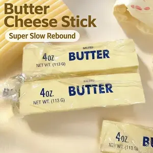 Butter Bar Super Slow Rising Squishy Stick 1PC Soft Realistic Yellow Pink Black for Stress Relief Ideal Gift Teens Adults Small Large Size Safe Materials