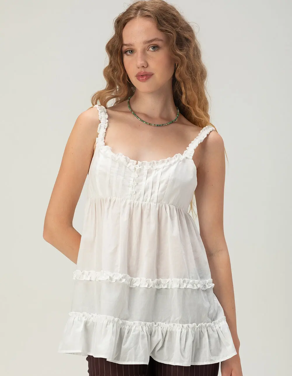 FULL TILT Womens Long Babydoll Top