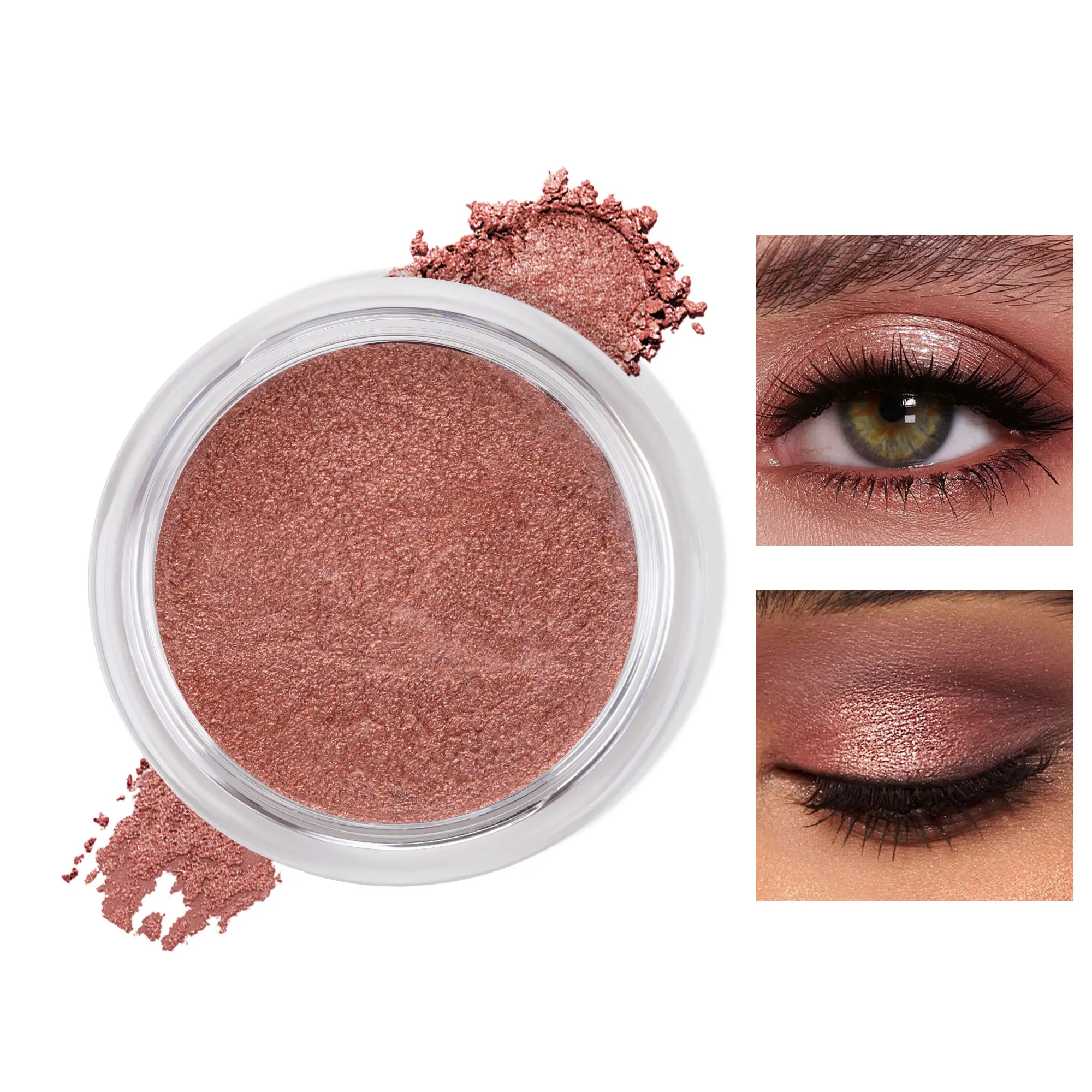Mousse Eyeshadow, Shimmer Cream Eye Shadow Makeup, 8 Color Collection with Silky Smooth Blendable Texture, One Swipe Metallic Finish for Soft Glam, Everyday Makeup & Evening Looks, 8g