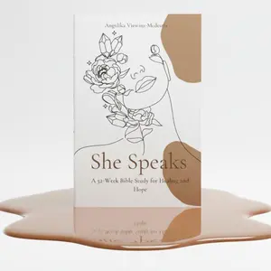 She Speaks: 52 Week Bible Study for Healing and Hope - Structured Path to Spiritual Growth with 52 Unique Themes for Daily Devotion or Group Study