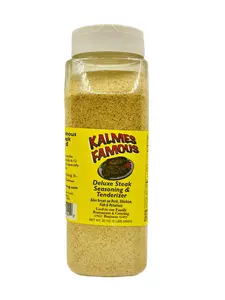 Kalmes Famous Deluxe Steak Seasoning & Tenderizer Bottle Flavor Spice 30 oz Todd's BBI High-Quality Salt for Juicy Meat