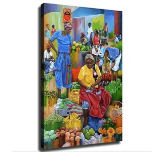 Haitian African Culture Art Poster Canvas Painting Print Modern Aesthetics Decor Room Decoration Photo Ornaments Wall Artistic