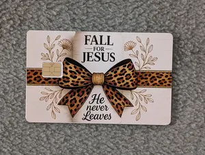 Jesus Never Leaves #293 Card Protector Sticker, Overlay, Decorative Only