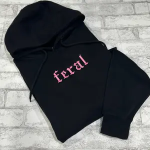 Hoodie - Pink Feral