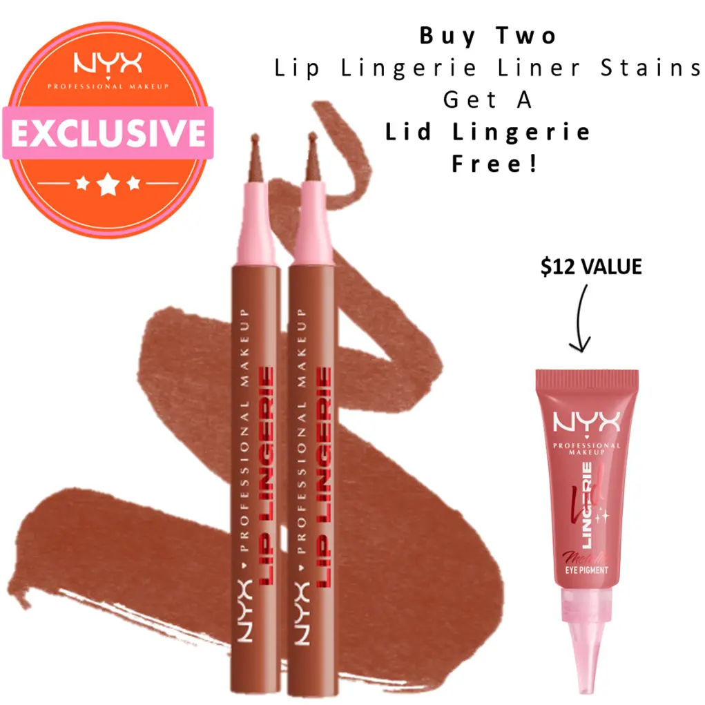 Lip Lingerie Sculpting Lip Liner Stain - Lightweight, Transfer-Proof, Waterproof, NYX Professional Makeup