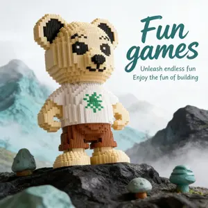 Lucky Holiday Teddy Bear Ornament, Trendy Toy Decoration, Creative Handmade DIY Figurine, Christmas Halloween Festival Gift