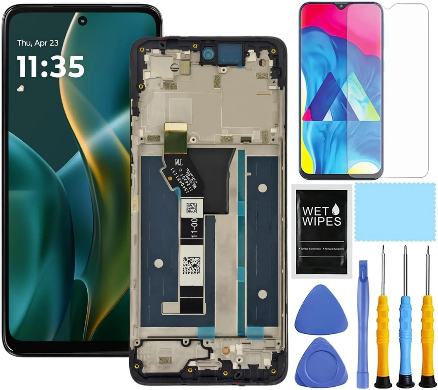 Motorola G 5G [2025 Version] Cellphone Screen Replacement with Frame - Default Spec Mobile Phone Part for Installation Compatibility, Fits Screen