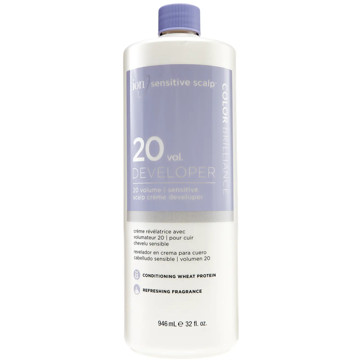 ion 20 Volume Creme Developer for Sensitive Scalps, with Conditioning Wheat Protein & Ionic Buffers for Smooth Hair Lightening, Single Item, Unscented
