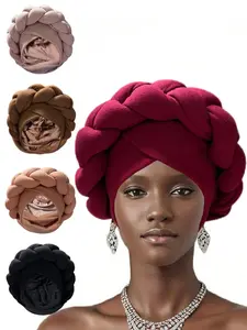 Solid Color Boho Style Hair Hoop, Casual Versatile Hair Accessories for Women, Minimalist Headwear Suitable for Thick Hair, Knotted Headband