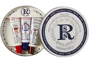 Rosebud Medley of Lip Balm Tubes - Salve, Strawberry, Mocha Rose