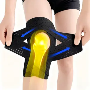 Knee Brace with Side Stabilizers for Meniscal Tear Knee Pain ACL MCL Arthritis Injuries Recovery, Breathable Adjustable Knee Support for Men and Women Protective Knee Booster Knee Elbow Pads