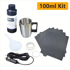 Automotive Headlight Refurbishment Tool Set, Atomizing Cup Non-Polishing Scratch Coating Headlight Repair Liquid, Car Detailing Kit for Automotive Headlights, Car Detailing Kit, Headlight Restoration Kit