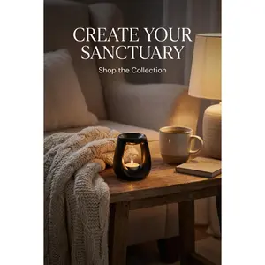 Ceramic Wax / Oil burner with Tea Light