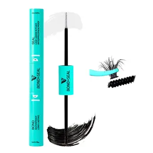 Lash Bond and Seal Waterproof Lash Glue 2 in 1 Long Lasting Lash Clusters Bond for Eyelash Extensions Strong Hold Waterproof Adhesive and Sealant DIY Lash Extension Glue