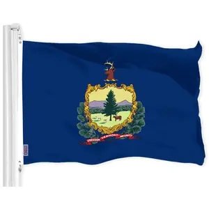 G128 Vermont VT State Flag | 3x5 Ft | LiteWeave Pro Series Printed 300D Polyester | Indoor/Outdoor, Vibrant Colors, Brass Grommets, Thicker and More Durable Than 100D 75D Polyester