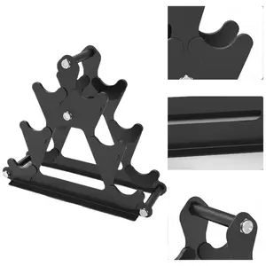 3 Tier Dumbbell Rack Stand Compact Storage Organizer Holds 3 Pairs Dumbbells Heavy Duty Floor Holder Weights Shelf Stand for Home Gym Weight Lifting Exercise Fitness Workout