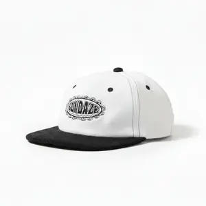 Black and White "SunWave" Snap Back Hat