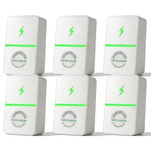 US Plug-In Power Box - 2026 Updated Design, 90-250V Input Range, Multi-Outlet Electrical Power Saver for Home Improvement