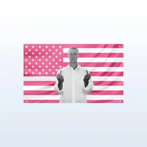 Drew Starkey Pink Flag | Rafe Cameron Buzz Cut | Outer Banks Hot Guy Wall Decor | Pink American Flag Tapestry
