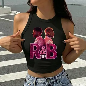 THE R&B TOUR 2026 Festival Graphic Tank, Trendy Summer Streetwear Shirt for Men Women