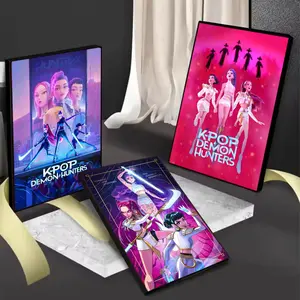 Popular Movie Anime KPop Demon Hunters Painting Calligraphy Gift with prints Home bedroom living room decoration promotion and display suitable for bedroom bar parlor home decor gift fade-Resistant, Non-sticky, vibrant Wall print poster