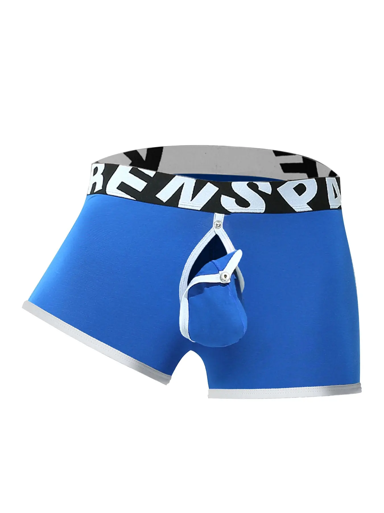 1-piece men's Stretchy underwear, no need to remove crotch, summer new style, thin, comfortable, straight crotch pants, pockets can be removed for easy access, boys' underwear, four corners shorts, Boxer briefs, daily casual, sports, Underwear All Seasons
