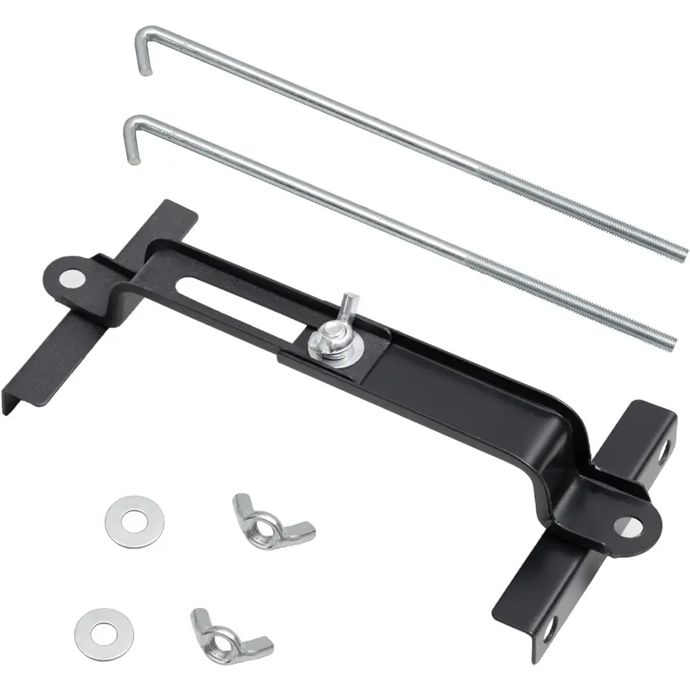 Premium Adjustable Battery Hold Down For Tray, Universal Adjustable Battery Crossbar With J Bolt, fit for SUV, Car, Good Contact, Corrosion Resistance (11inches / 27cm bolts)