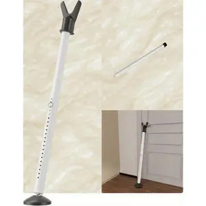 Adjustable Security Bar for Sliding Doors - Heavy Duty Door Jammer with Non-Slip Base - Patio, Window, and Entry Door Reinforcement - Home, Apartment, and Hotel Safety Device - Easy to Install and Portable