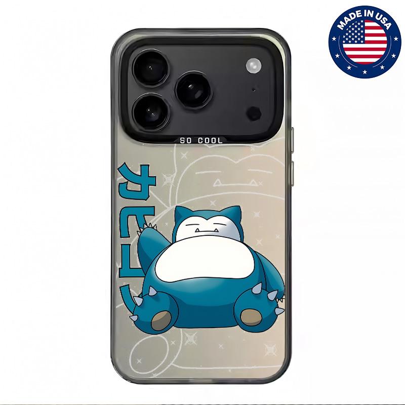 Snorlax  Casing For iphone 17 16 15 14 13 12 11 7 8 Plus ProMax AIR Samsung S22 S23 S24 S25 PLUS ULTRA Flaunt Mobile Phone CaseHard TPU PET PC Black ShockproofSmartphone Cover